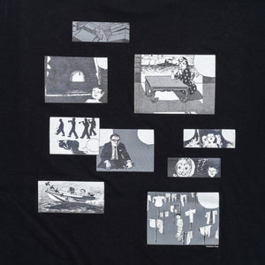 NEMES × POWERHOUSE "1968 NEJI-SHIKI COLLAGE T-SHIRT" BLACK